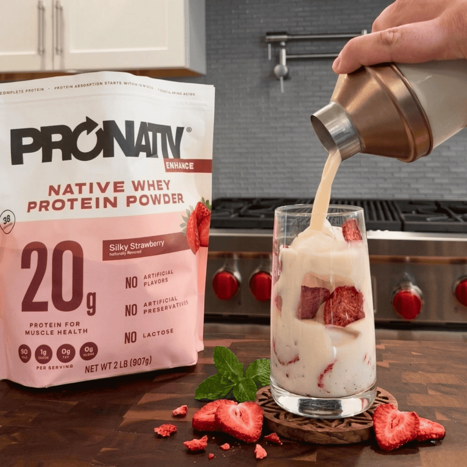 Strawberries and Cream Pink Drink