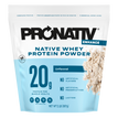 Unflavored Pronativ Native Whey Protein Powder package on a white background