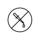 Dropper icon indicating no artificial colors.